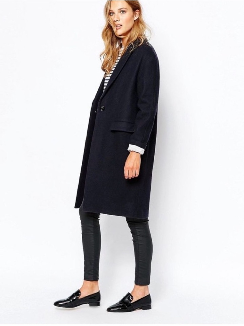 Sessun Harry wool coat designed in France M